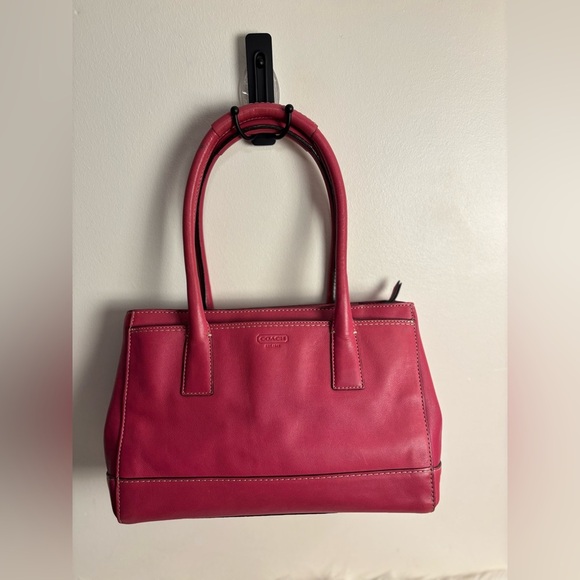Coach Pink Madeline Leather Shoulder Bag / Tote - Picture 2 of 11